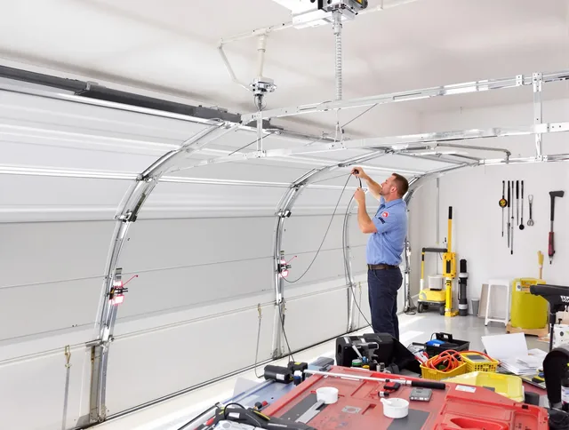 Garage door cable repair service by New Albany Garage Door Repair in New Albany