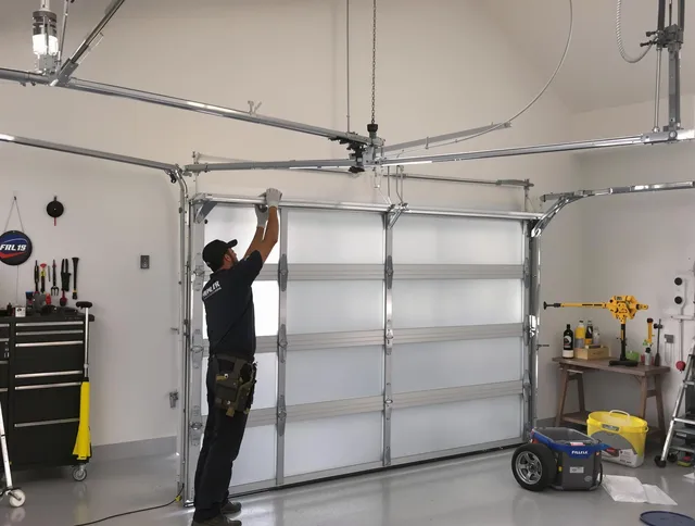 New Albany Garage Door Repair certified team performing precision garage door installation in New Albany