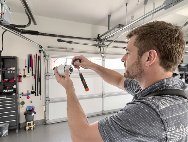 Garage door opener repair service by New Albany Garage Door Repair in New Albany