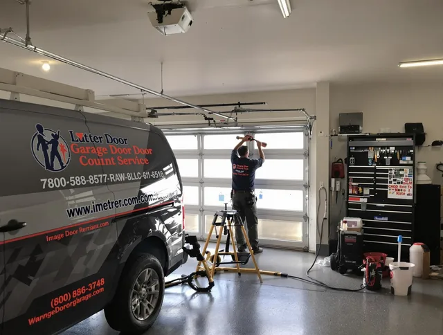 New Albany Garage Door Repair team performing same-day garage door repair in New Albany