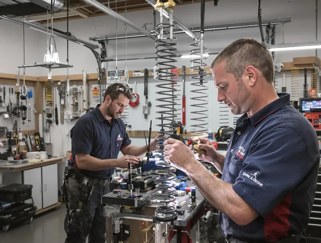 Garage door spring repair service by New Albany Garage Door Repair in New Albany
